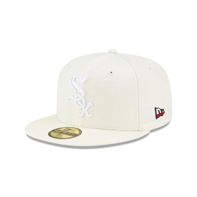 White Chicago White Sox Hat - New Era MLB x Joe Freshgoods 59FIFTY Fitted Caps USA7942150